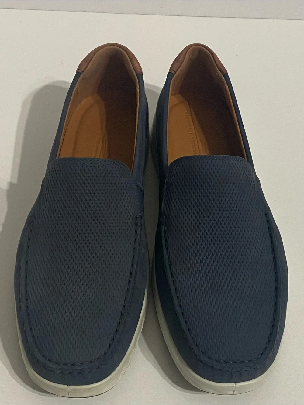 ECCO MEN'S S LITE MOC SLIP-ON Perforated Leather Size 7-7.5 New No Box